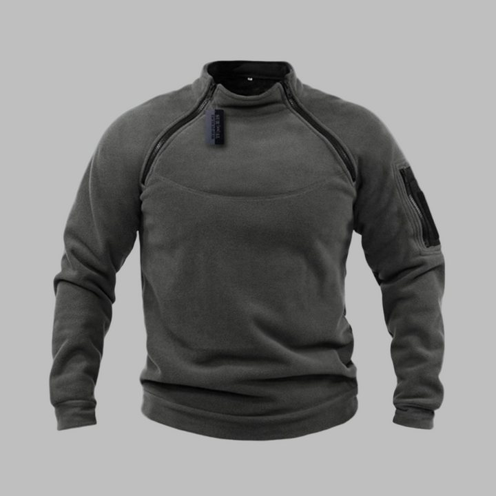 Vindtæt og taktisk fleece-sweater til mænd