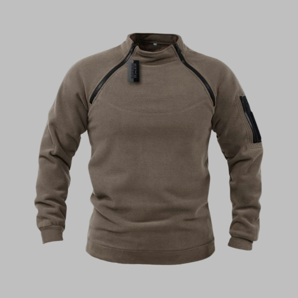 Vindtæt og taktisk fleece-sweater til mænd