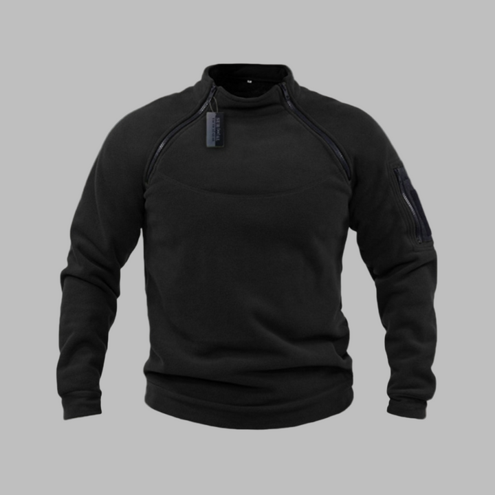 Vindtæt og taktisk fleece-sweater til mænd