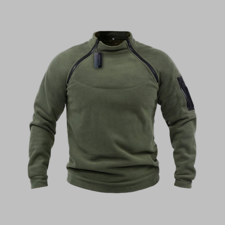 Vindtæt og taktisk fleece-sweater til mænd