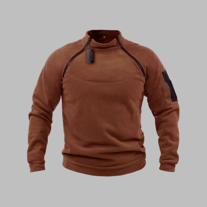 Vindtæt og taktisk fleece-sweater til mænd