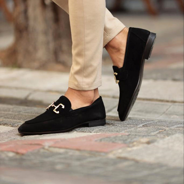 Elegante ruskindsloafers med tidløst design