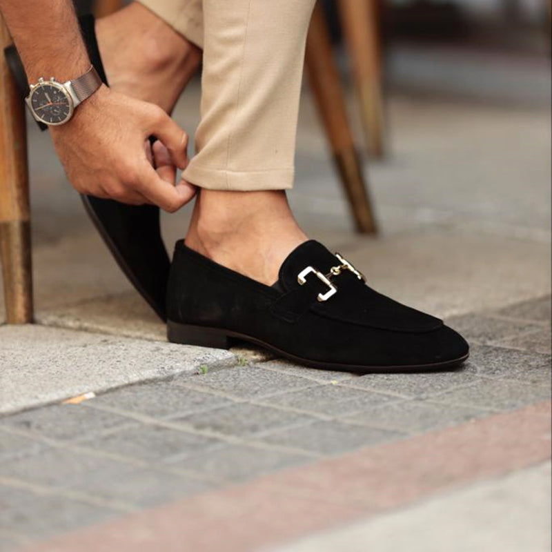 Elegante ruskindsloafers med tidløst design