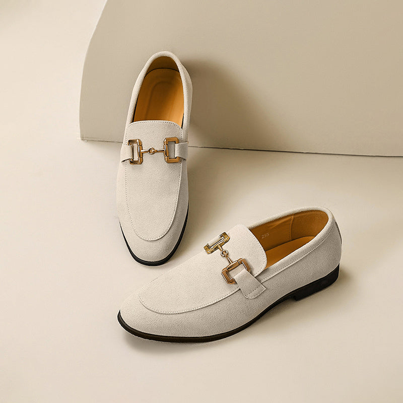 Elegante ruskindsloafers med tidløst design