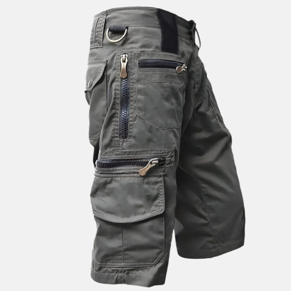 Herre Utility Cargo Shorts med knælang pasform