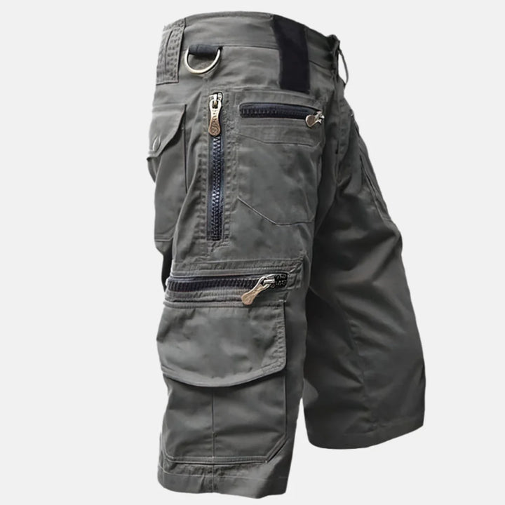 Herre Utility Cargo Shorts med knælang pasform