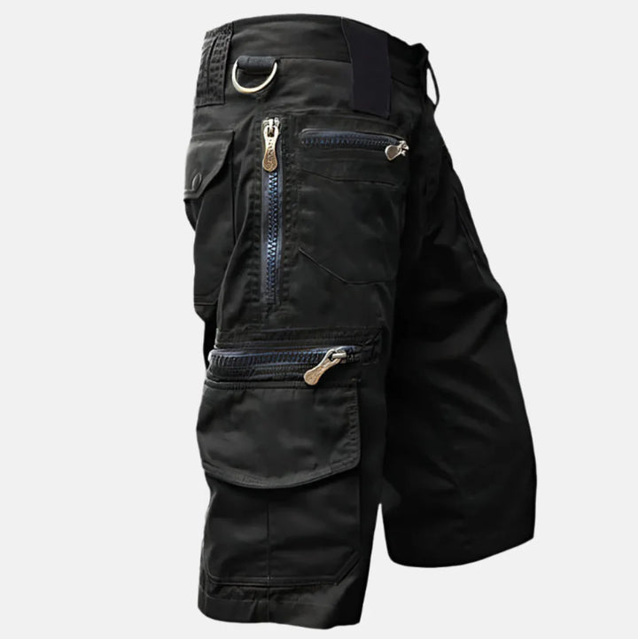 Herre Utility Cargo Shorts med knælang pasform