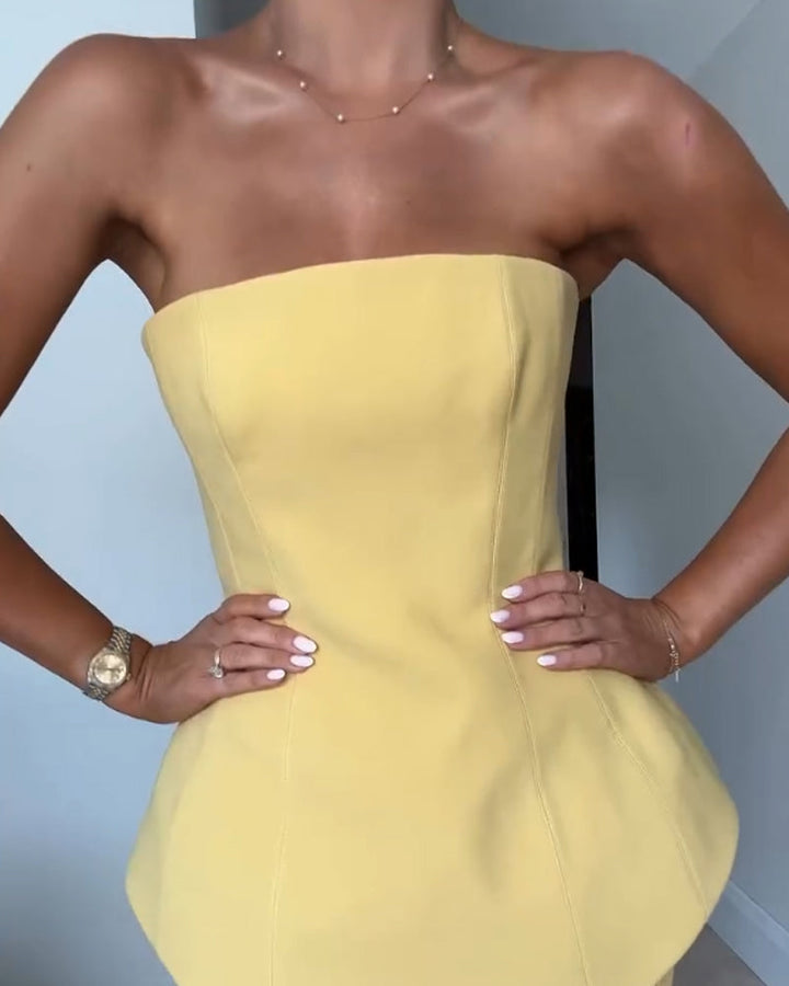 Stropløs Maxi Kjole – Elegant & Tidløs