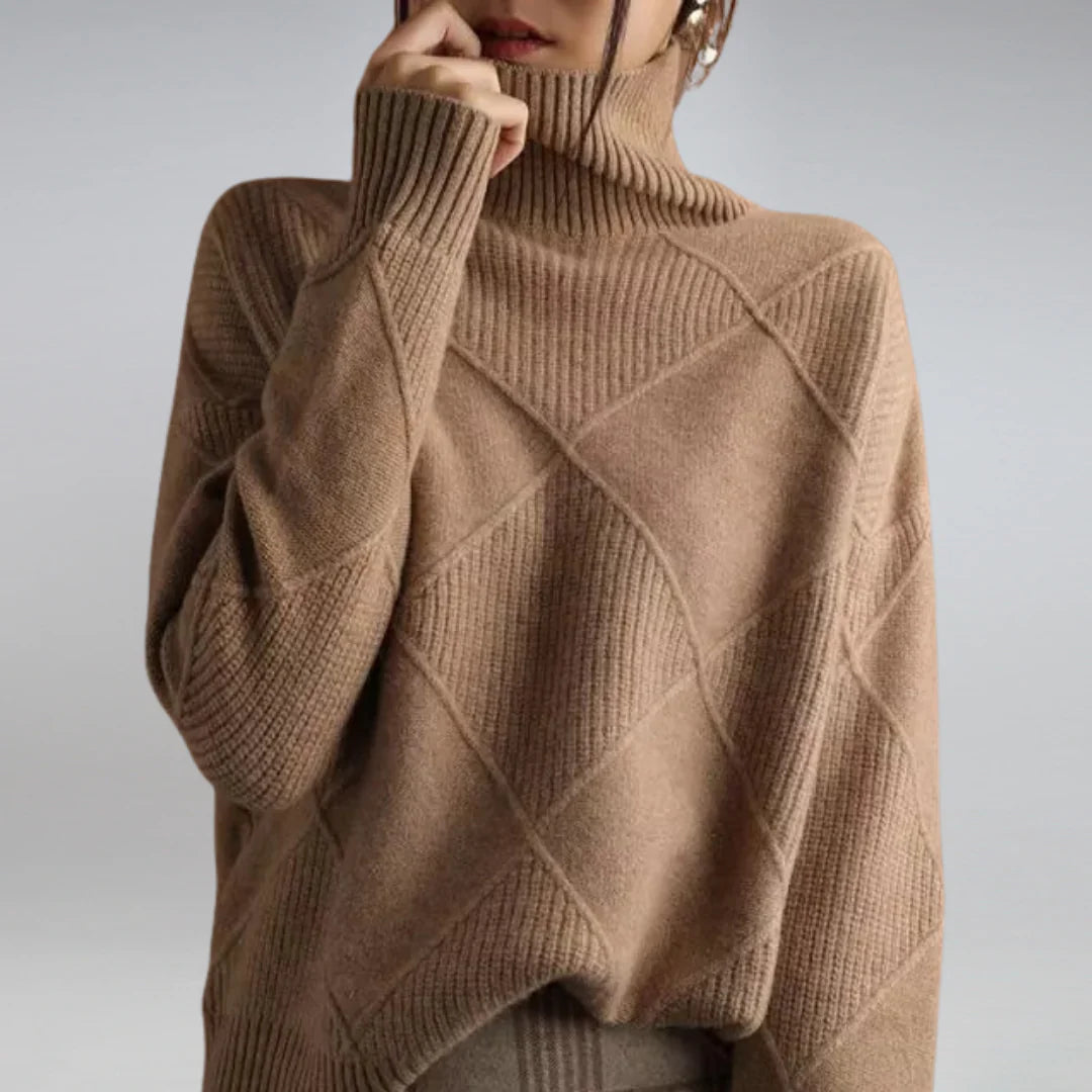 Luksuriøs Cashmere-rullekravetrøje til kvinder