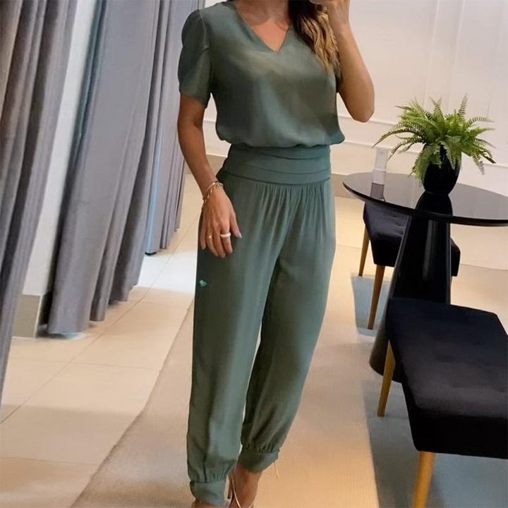 Tabea – Stilfuld, elegant jumpsuit med print til kvinder