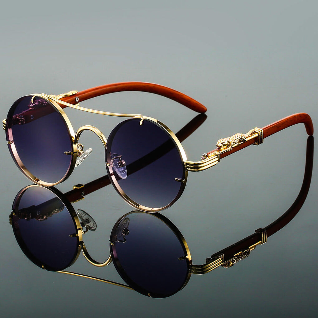 Retro solbriller lavet af metal