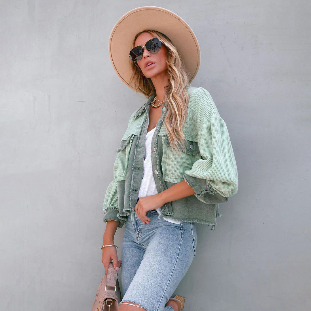Gisele - Stilfuld Cropped Jakke til Kvinder-Modiva