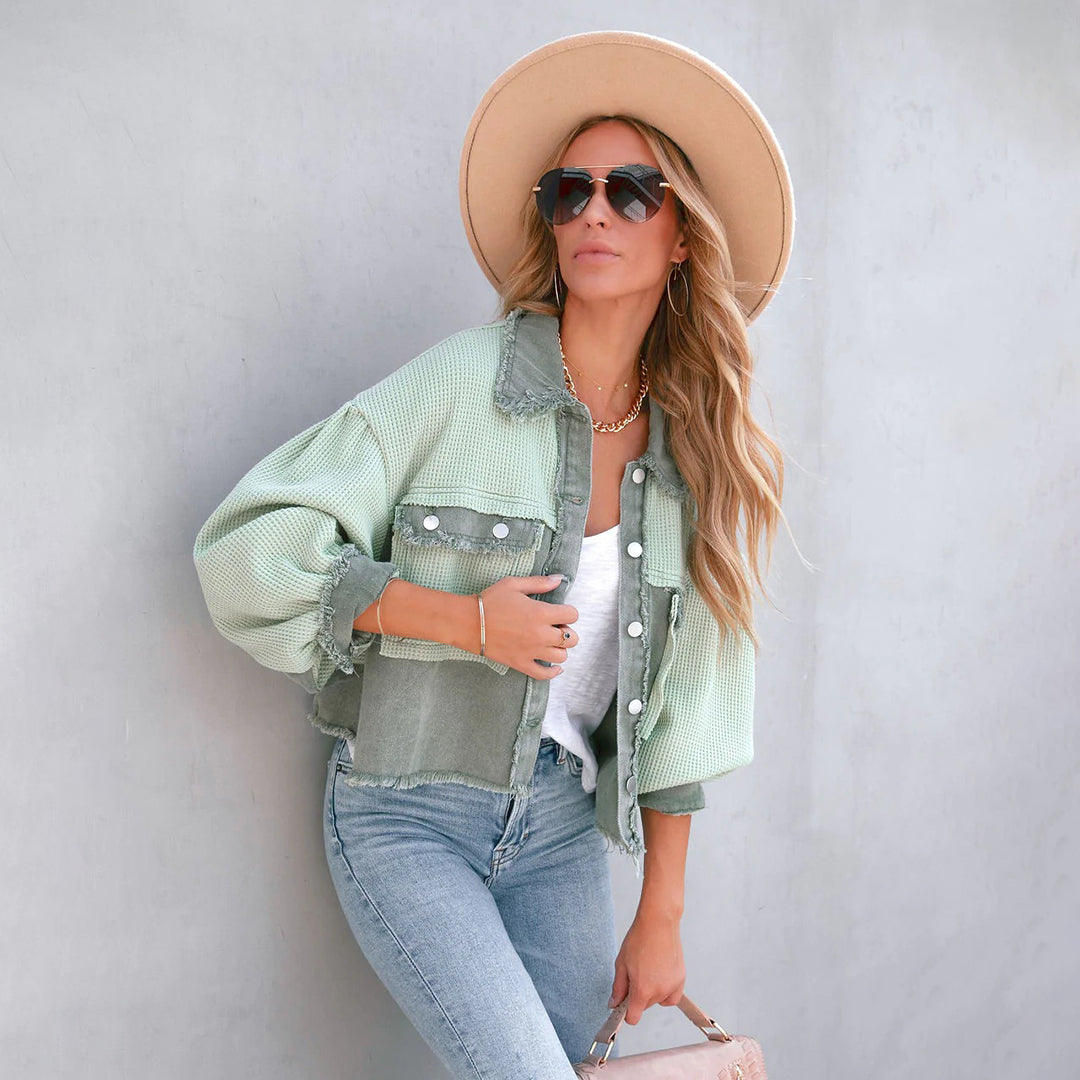Gisele - Stilfuld Cropped Jakke til Kvinder-Modiva