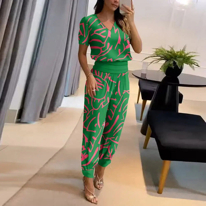 Tabea – Stilfuld, elegant jumpsuit med print til kvinder