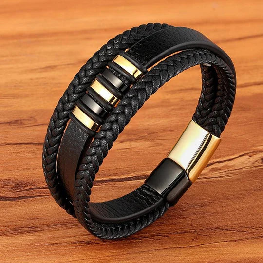 Stilfuld sneaker i Læder Armbånd til Mænd