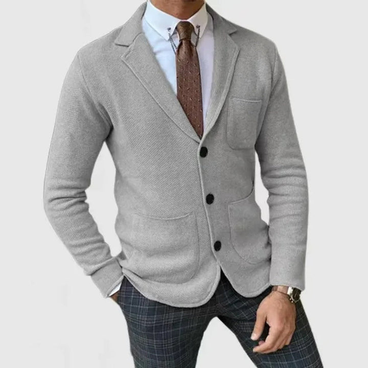 Herrestrikket blazer – Raffineret stil