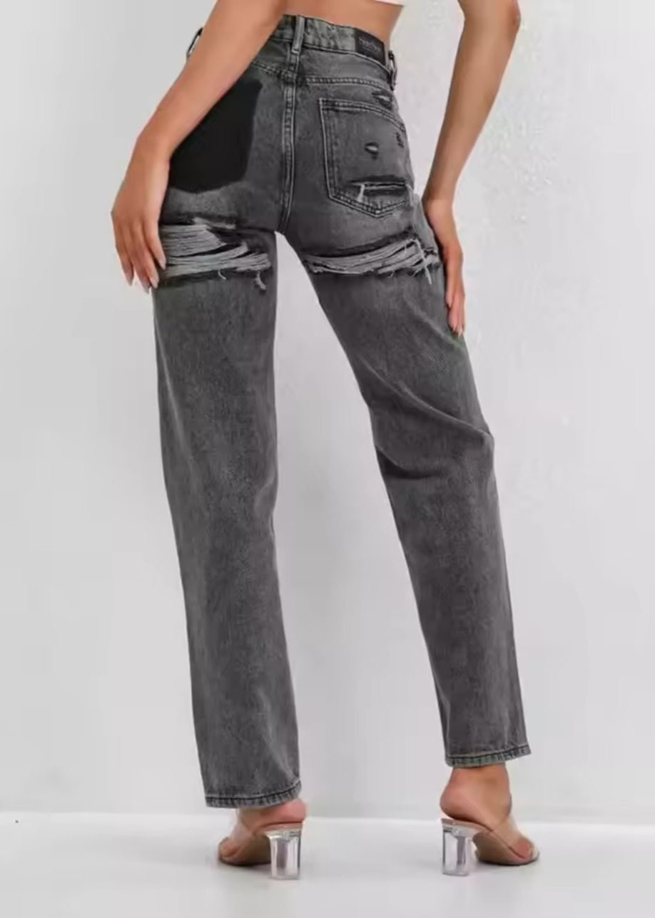 Kvinders Vintage slidte Jeans