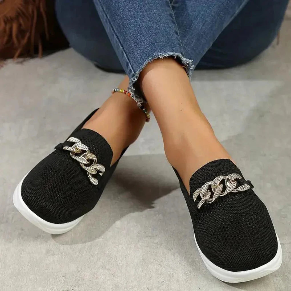 Klassiske slip-on loafers til kvinder