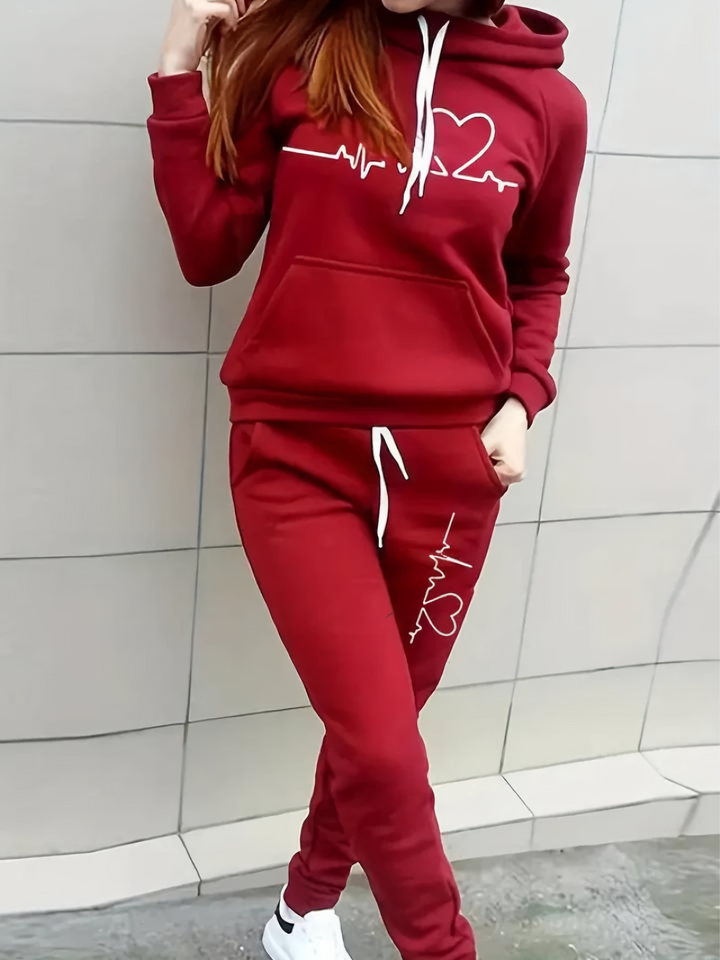 Yohanna - Stilfuldt Hoodie og Joggingbukser-Modiva