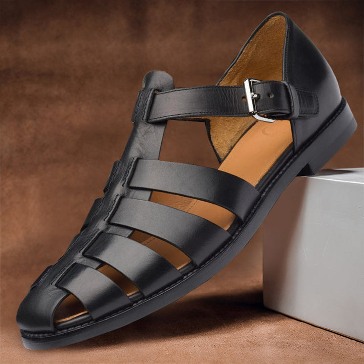 Mænd ' s Premium Læder Sandaler