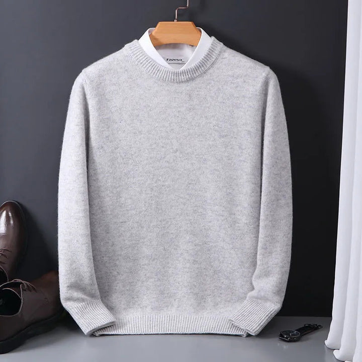 Klassiske Cashmere-Blanding Mænds Pullover