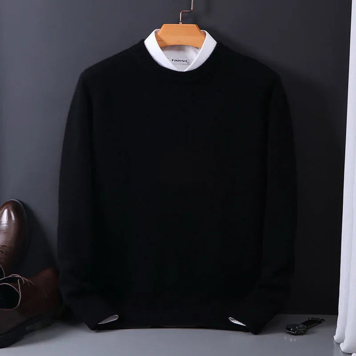 Klassiske Cashmere-Blanding Mænds Pullover