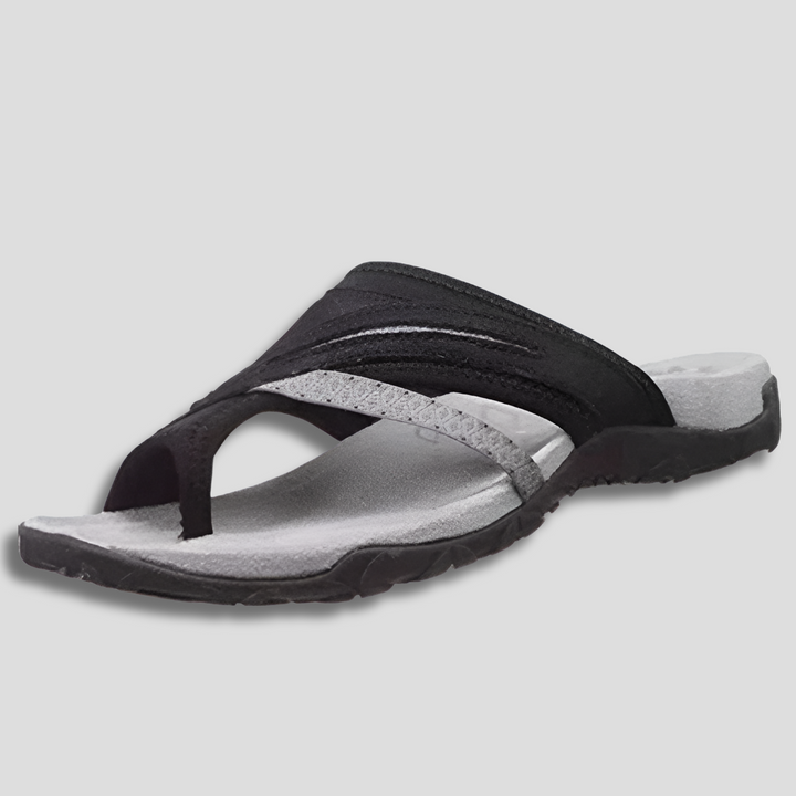 Komfortable sandaler med krydsremme