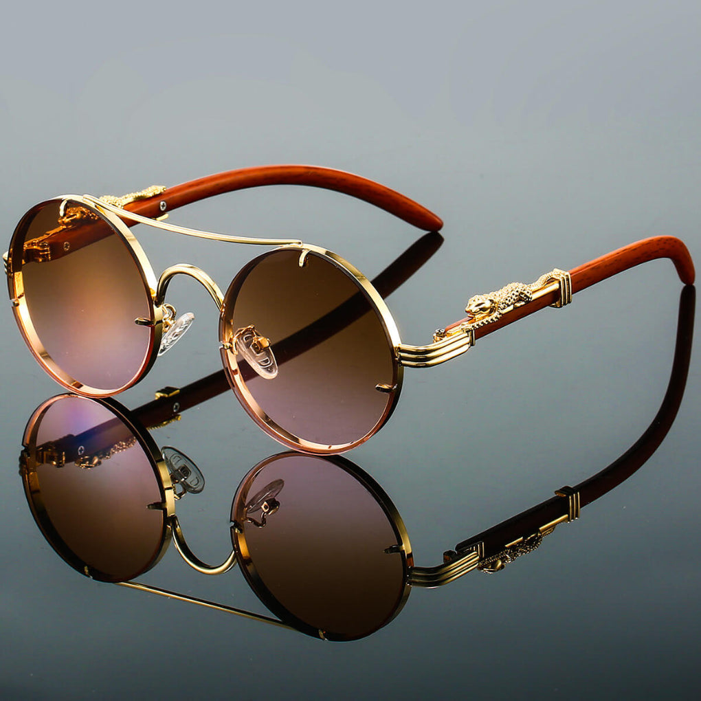 Retro solbriller lavet af metal