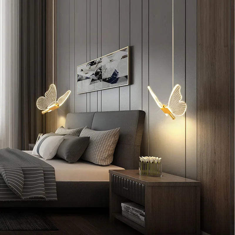 Magiske LED Sommerfugl Pendel