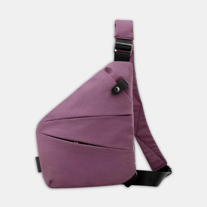 Minimalistisk tyverisikret crossbody-taske – organiseret og sikker opbevaring til en aktiv livsstil