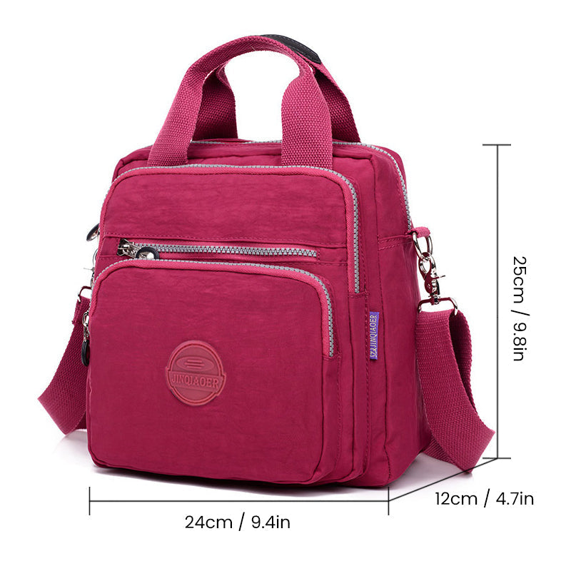 Vandtæt multifunktionel crossbody-taske – Alsidig elegance til hverdagsbrug