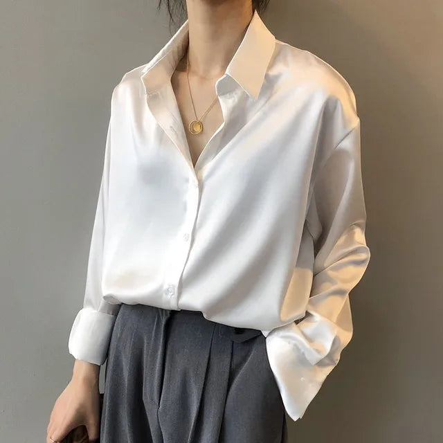 Casual Løs Bluse