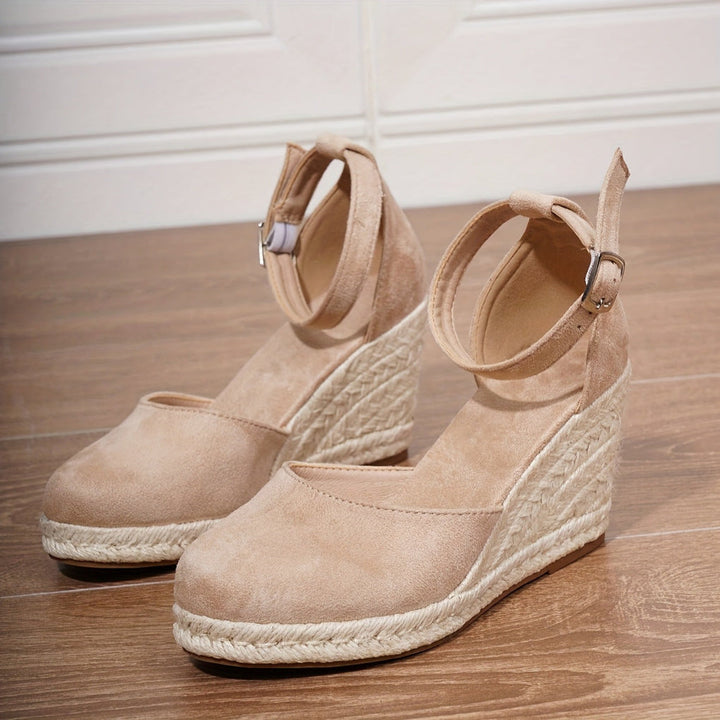 Damesandaler med plateaukile