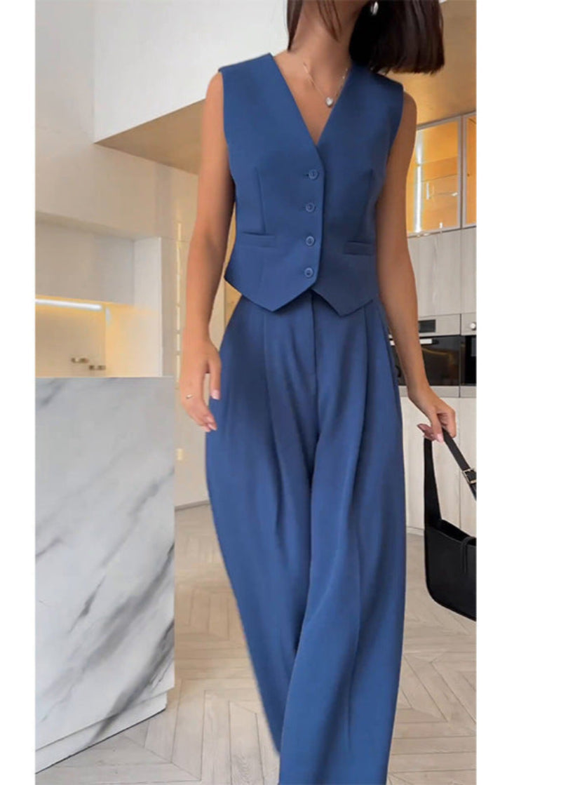 Elegant Ærmeløs Blazer Sæt til Kvinder