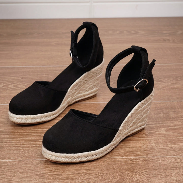 Damesandaler med plateaukile