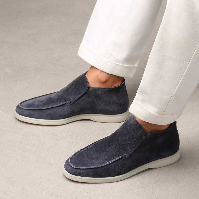 Elegant Calf Suede Mænds Loafer