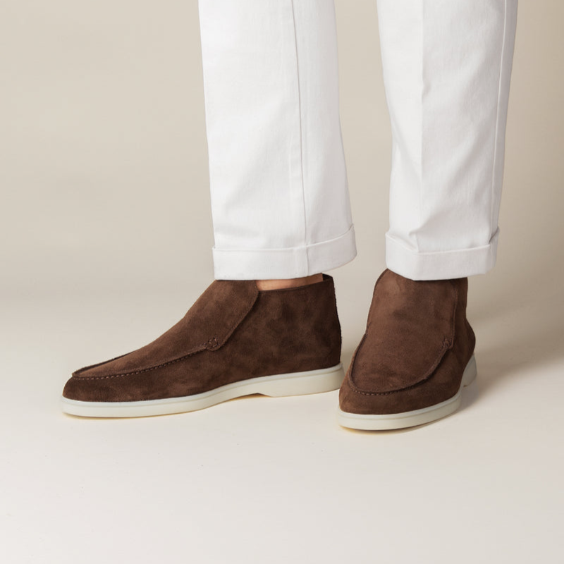 Elegant Calf Suede Mænds Loafer