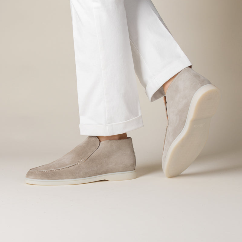 Elegant Calf Suede Mænds Loafer