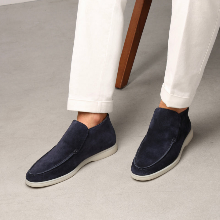 Elegant Calf Suede Mænds Loafer