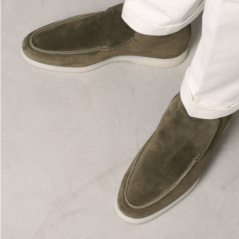 Elegant Calf Suede Mænds Loafer