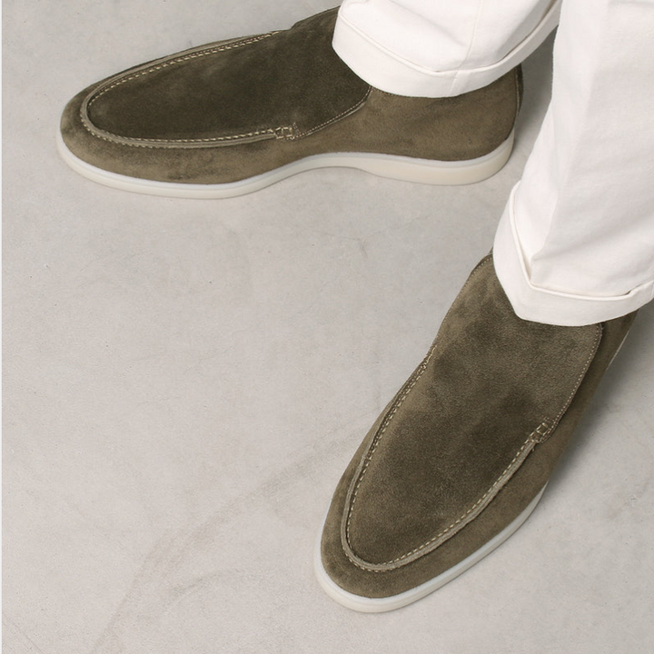 Elegant Calf Suede Mænds Loafer