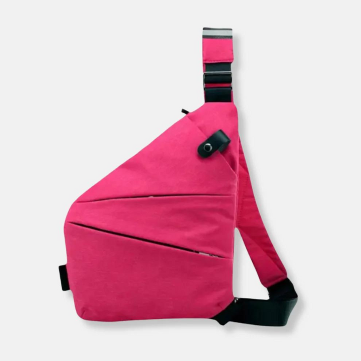 Minimalistisk tyverisikret crossbody-taske – organiseret og sikker opbevaring til en aktiv livsstil