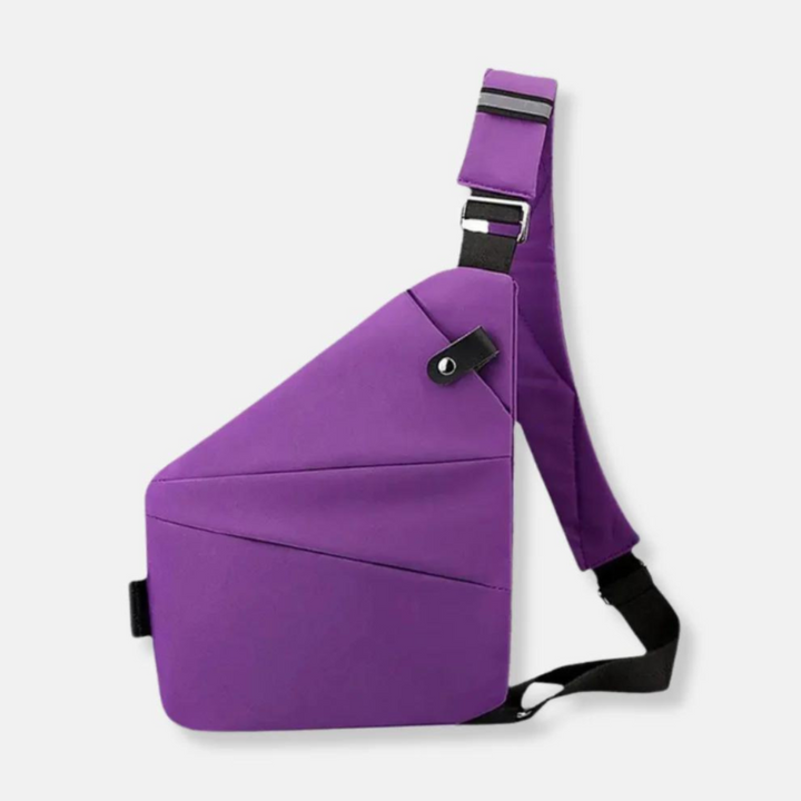 Minimalistisk tyverisikret crossbody-taske – organiseret og sikker opbevaring til en aktiv livsstil
