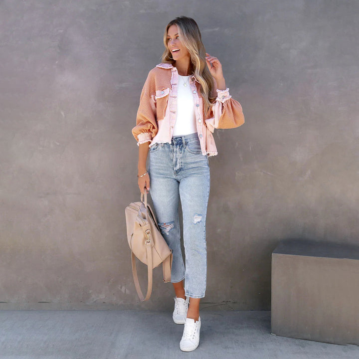 Gisele - Stilfuld Cropped Jakke til Kvinder-Modiva