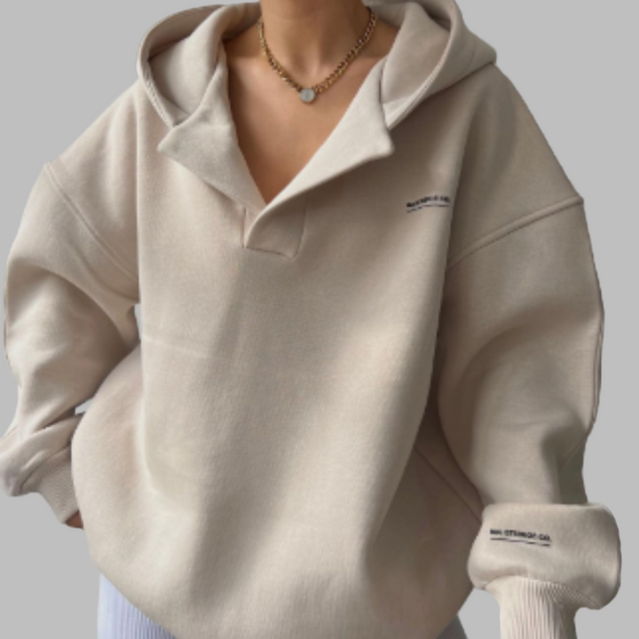 Moderne vinterhoodie til kvinder