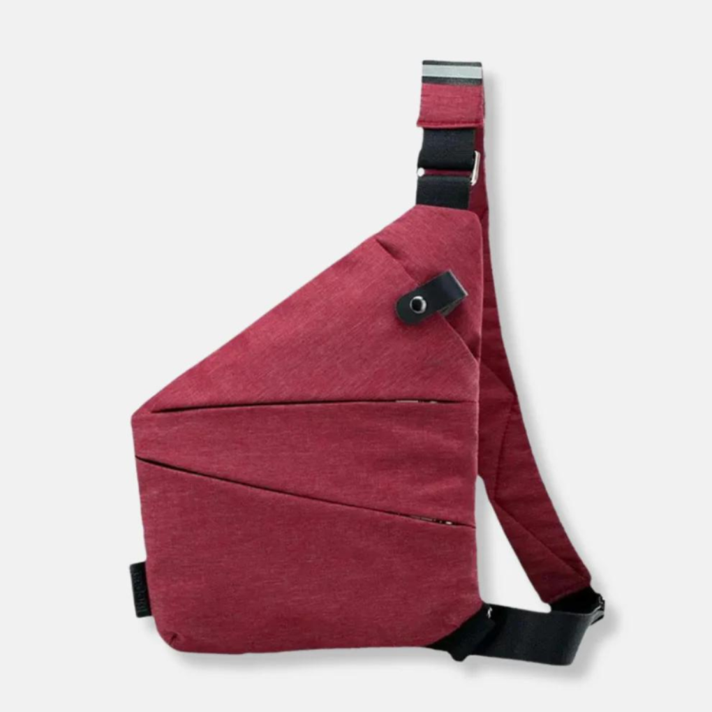 Minimalistisk tyverisikret crossbody-taske – organiseret og sikker opbevaring til en aktiv livsstil