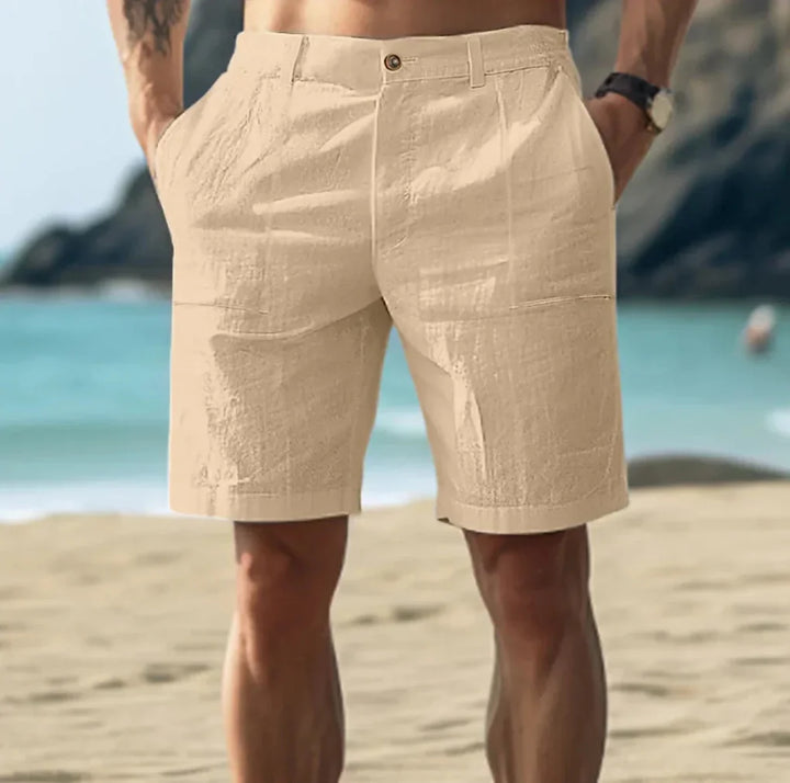 Afslappede herreshorts i hør til sommerdage