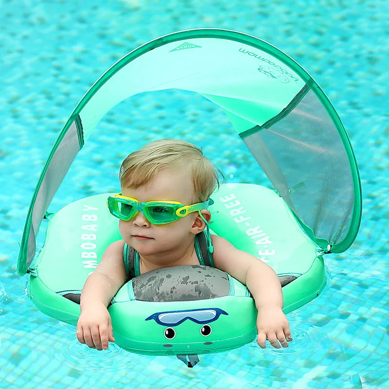 Baby Buksetrold Svømme Ring med Parasol