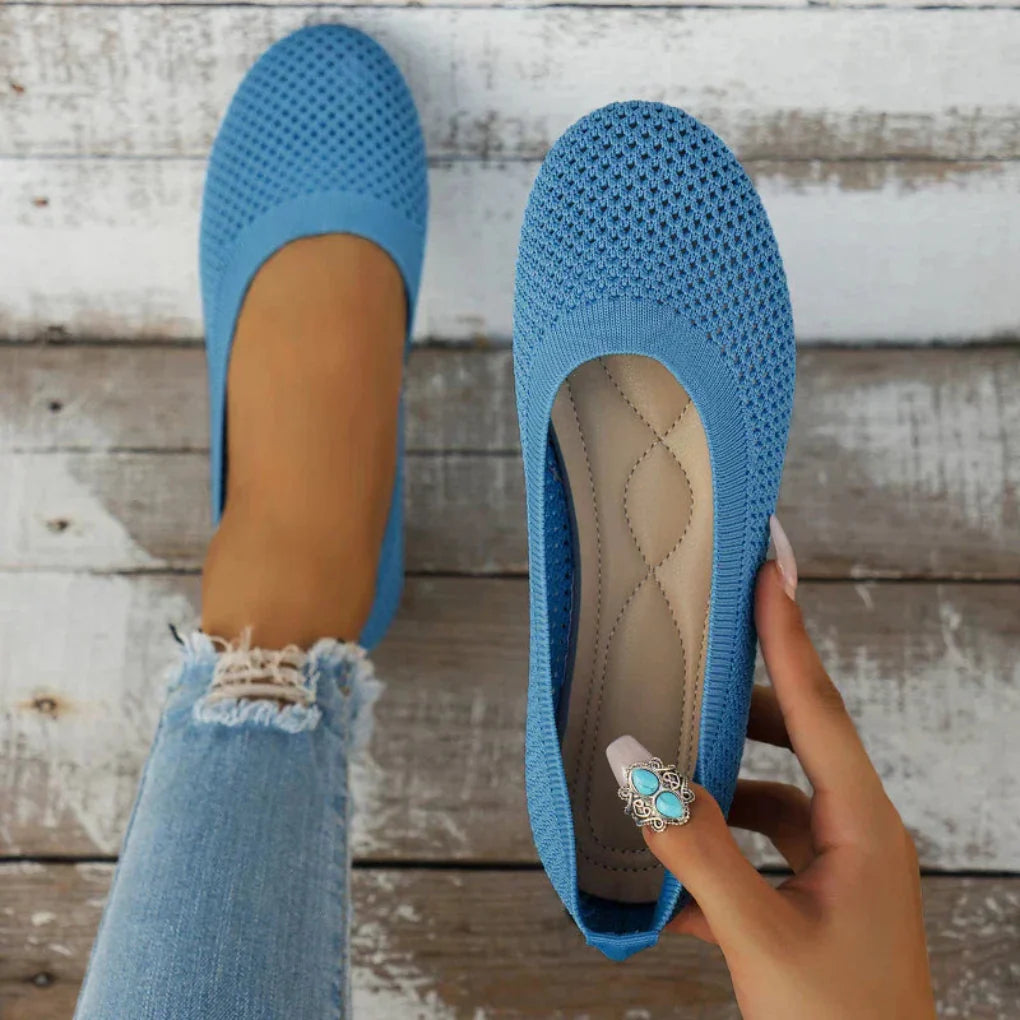 Damemode slip-on flade sko til sommerkomfort