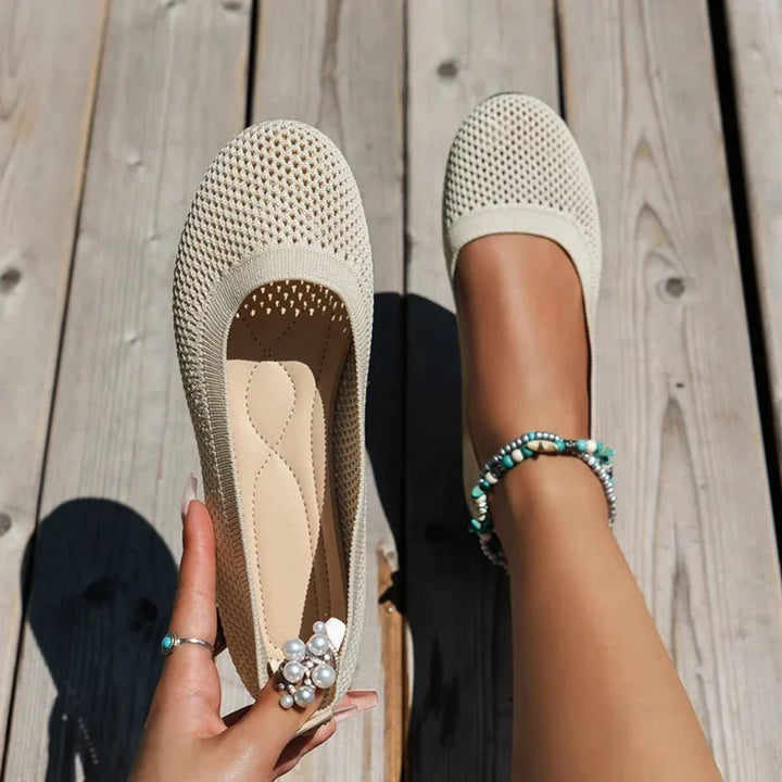 Damemode slip-on flade sko til sommerkomfort